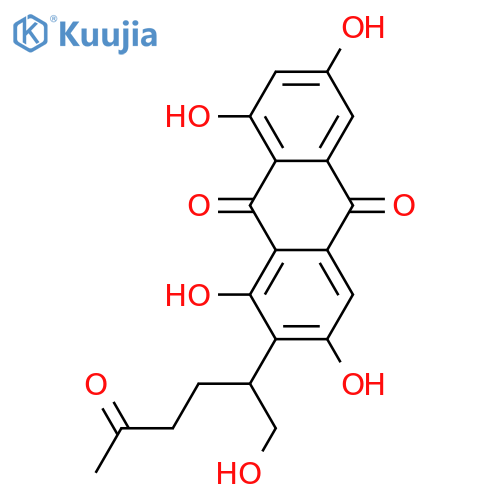 1,3,6,8-Tetrahydroxy-2-[4-hydroxy-1-(hydroxymethyl)pentyl]anthraquinone; (1'S,4'S)-form, 4'-Ketone structure