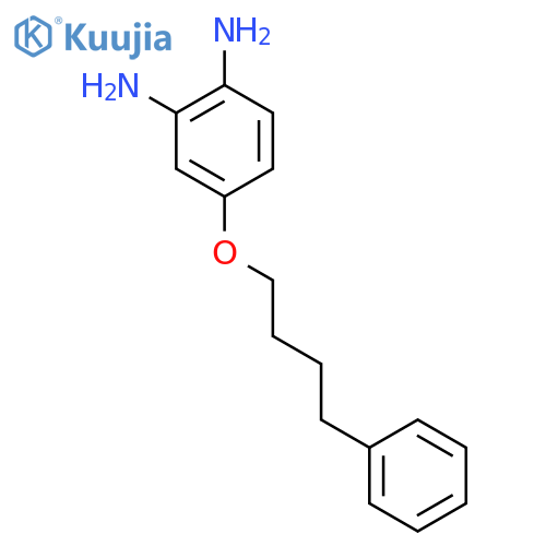 1,2-Benzenediamine, 4-(4-phenylbutoxy)- structure