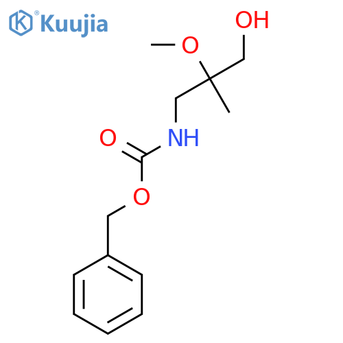 benzyl N-(3-hydroxy-2-methoxy-2-methylpropyl)carbamate structure