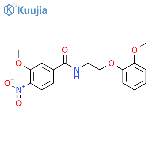 BENZAMIDE, 3-METHOXY-N-[2-(2-METHOXYPHENOXY)ETHYL]-4-NITRO- structure