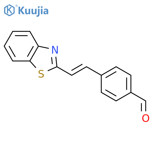 Benzaldehyde, 4-[2-(2-benzothiazolyl)ethenyl]- structure