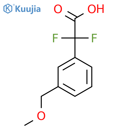 2,2-difluoro-2-3-(methoxymethyl)phenylacetic acid structure