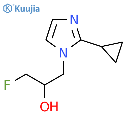 1-(2-cyclopropyl-1H-imidazol-1-yl)-3-fluoropropan-2-ol structure