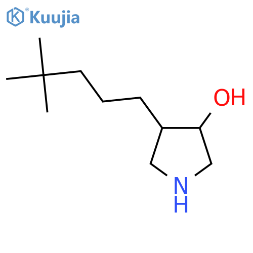 4-(4,4-dimethylpentyl)pyrrolidin-3-ol structure