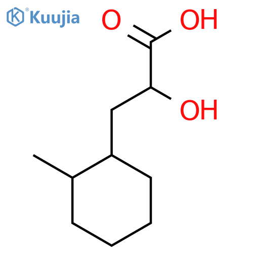 2-hydroxy-3-(2-methylcyclohexyl)propanoic acid structure