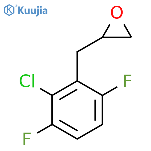 2-(2-chloro-3,6-difluorophenyl)methyloxirane structure