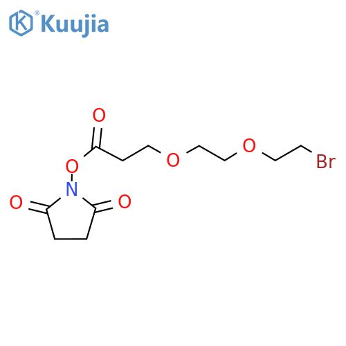 Bromo-PEG2-NHS ester structure