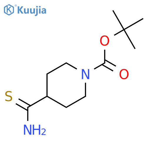 Tert-butyl 4-carbamothioylpiperidine-1-carboxylate structure