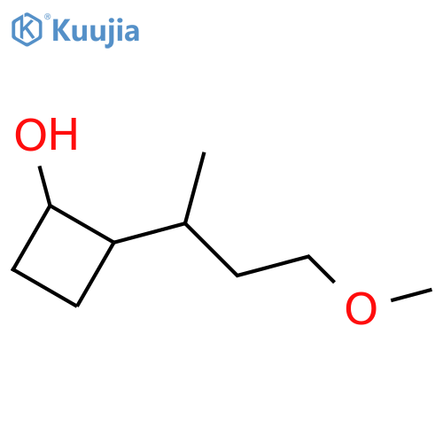 2-(4-methoxybutan-2-yl)cyclobutan-1-ol structure