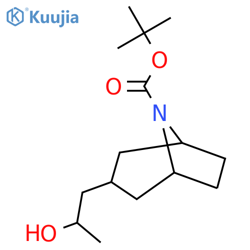 tert-butyl 3-(2-hydroxypropyl)-8-azabicyclo3.2.1octane-8-carboxylate structure