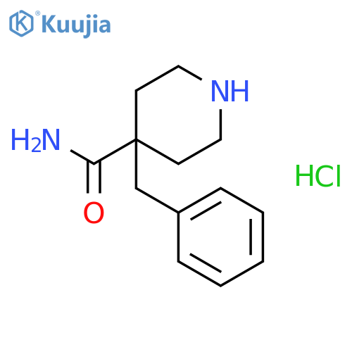 4-Benzylpiperidine-4-carboxamide hydrochloride structure