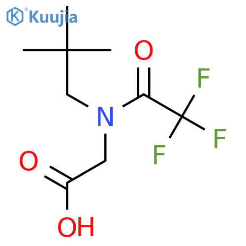 2-[N-(2,2-dimethylpropyl)-2,2,2-trifluoroacetamido]acetic acid structure