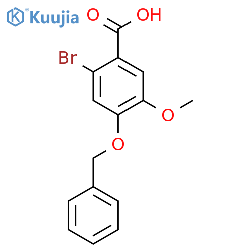 2-Bromo-5-methoxy-4-(phenylmethoxy)benzoic Acid structure