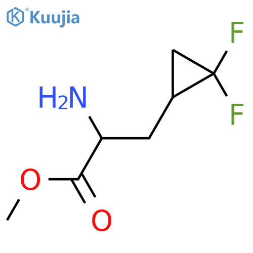 methyl 2-amino-3-(2,2-difluorocyclopropyl)propanoate structure