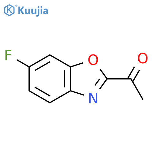 Ethanone, 1-(6-fluoro-2-benzoxazolyl)- structure