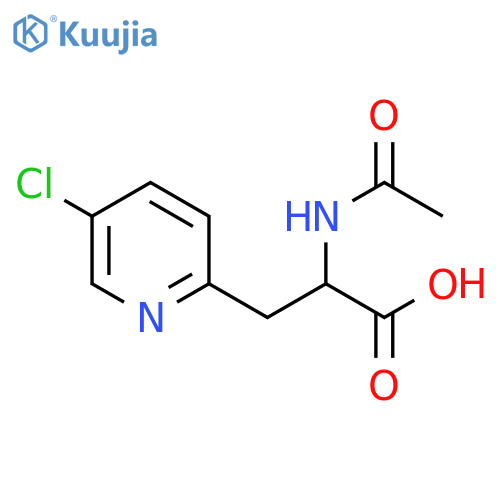 3-(5-Chloropyridin-2-yl)-2-acetamidopropanoic acid structure