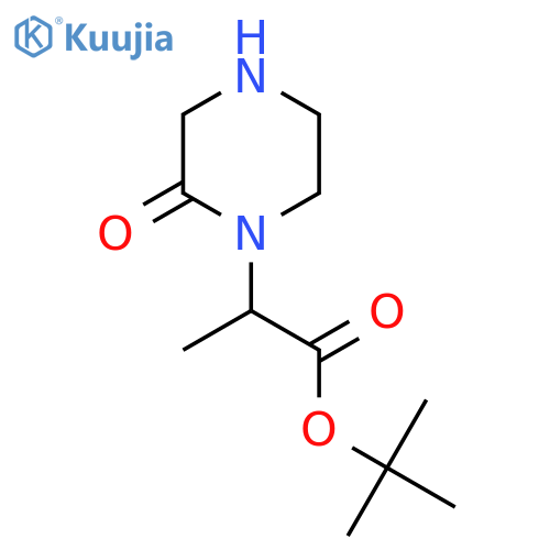 Tert-butyl 2-(2-oxopiperazin-1-yl)propanoate structure