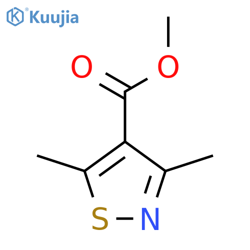 Methyl 3,5-dimethyl-1,2-thiazole-4-carboxylate structure
