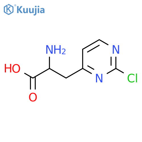 2-amino-3-(2-chloropyrimidin-4-yl)propanoic acid structure