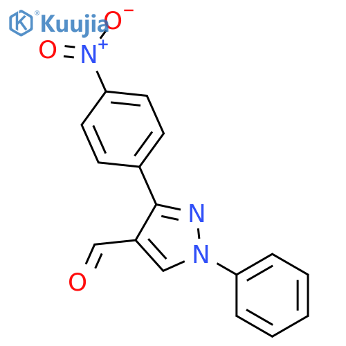3-(4-Nitrophenyl)-1-phenyl-1H-pyrazole-4-carbaldehyde structure