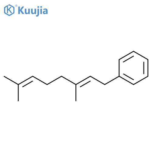 Benzene, [(2E)-3,7-dimethyl-2,6-octadien-1-yl]- structure