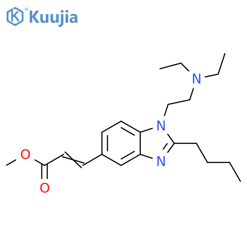 Methyl 3-[2-butyl-1-[2-(diethylamino)ethyl]-1H-benzimidazol-5-yl]-2-propenoate structure