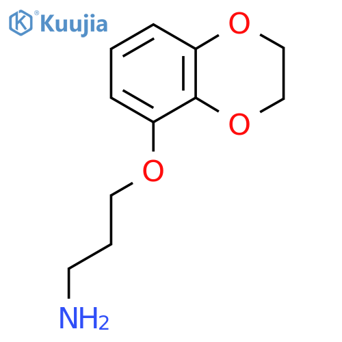 3-(2,3-dihydro-1,4-benzodioxin-5-yloxy)propan-1-amine structure