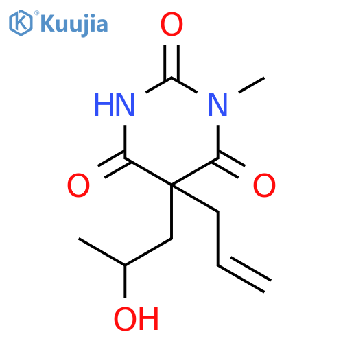 (5S)-5-[(2R)-2-hydroxypropyl]-1-methyl-5-(prop-2-en-1-yl)pyrimidine-2,4,6(1H,3H,5H)-trione structure