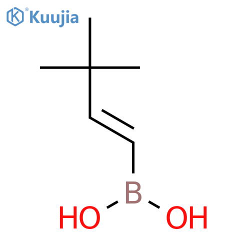 Boronic acid, (3,3-dimethyl-1-butenyl)- structure