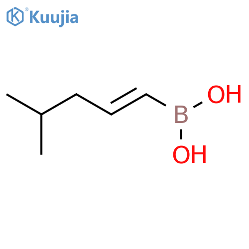 (4-Methylpent-1-en-1-yl)boronic acid structure