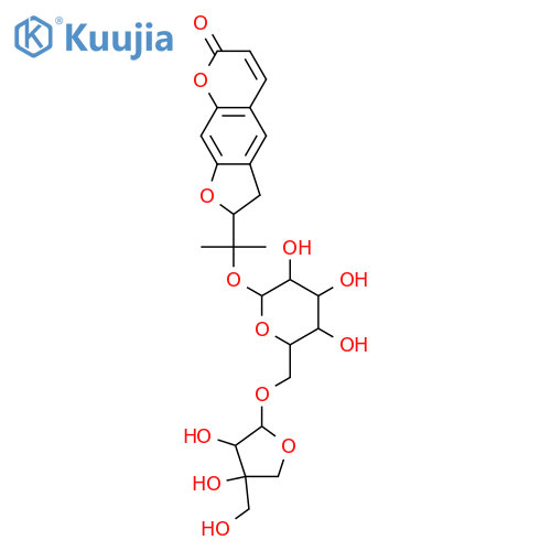 2,3-Dihydro-2-(1-hydroxy-1-methylethyl)-7H-furo[3,2-g][1]benzopyran-7-one; (S)-form, O-[β-D-Apiofuranosyl-(1→6)-β-D-glucopyranoside] structure