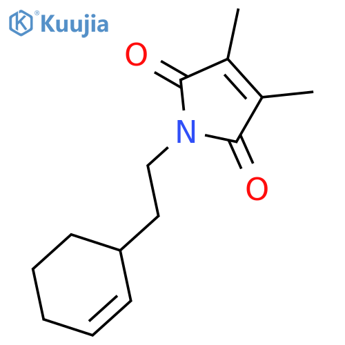 1H-Pyrrole-2,5-dione, 1-[2-(2-cyclohexen-1-yl)ethyl]-3,4-dimethyl- structure