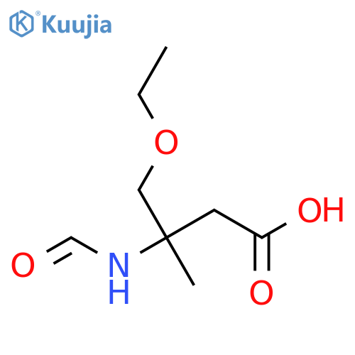4-ethoxy-3-formamido-3-methylbutanoic acid structure