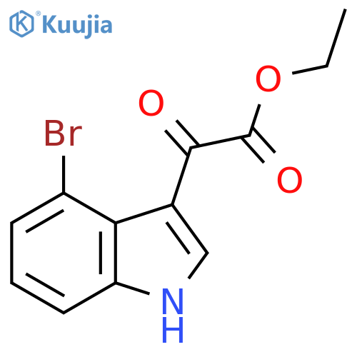 Ethyl (4-bromo-indol-3-yl)glyoxylate structure