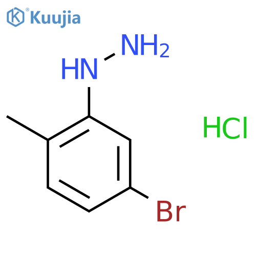 (5-Bromo-2-methylphenyl)hydrazine Hydrochloric Acid Salt structure