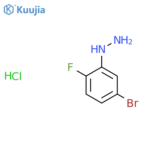 (5-Bromo-2-fluoro-phenyl)-hydrazine Hydrochloride structure