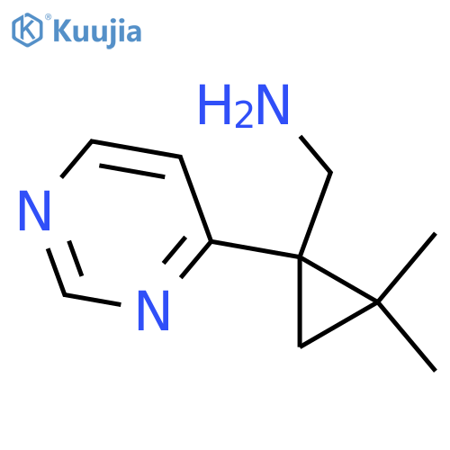 2,2-dimethyl-1-(pyrimidin-4-yl)cyclopropylmethanamine structure