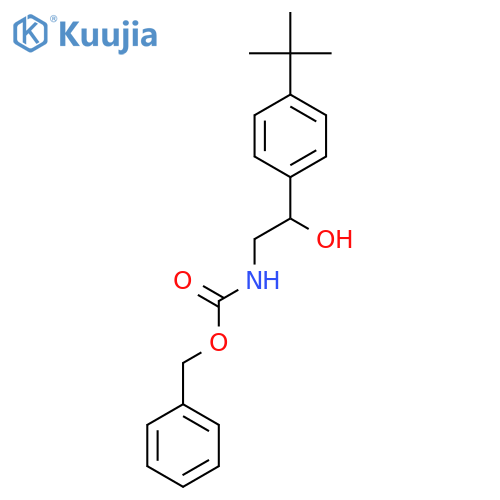 benzyl N-2-(4-tert-butylphenyl)-2-hydroxyethylcarbamate structure