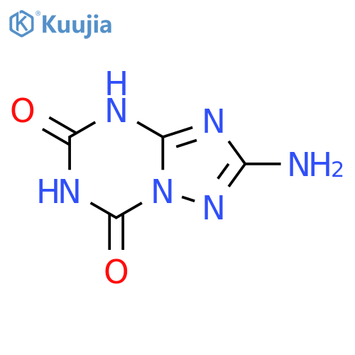 2-amino-5-hydroxy-4H,7H-1,2,4triazolo1,5-a1,3,5triazin-7-one structure