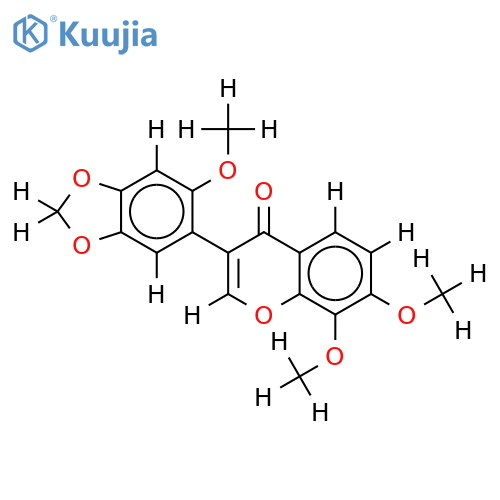 2',7,8-Tri-Me,4',5'-methylene ether-2',4',5',7,8-Pentahydroxyisoflavone structure