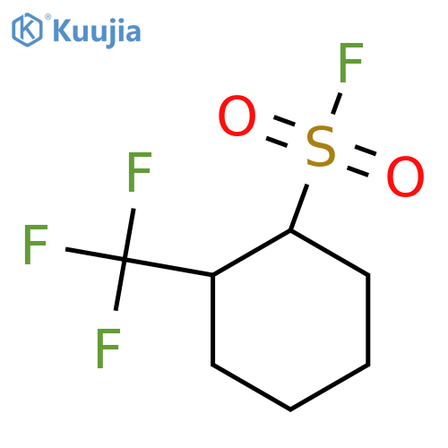 2-(trifluoromethyl)cyclohexane-1-sulfonyl fluoride structure