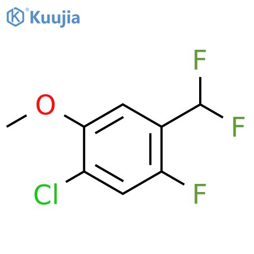 1-Chloro-4-(difluoromethyl)-5-fluoro-2-methoxy-benzene structure