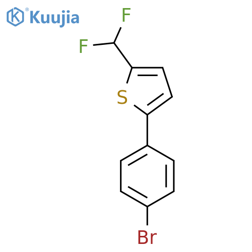 2-(4-Bromophenyl)-5-(difluoromethyl)thiophene structure