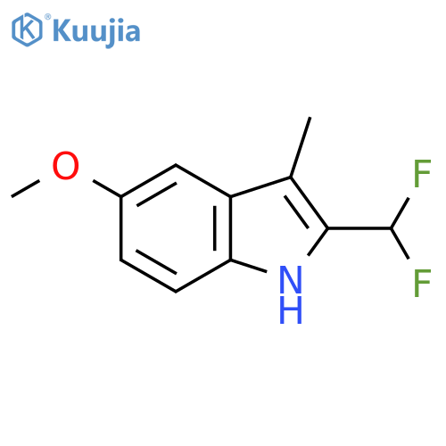 2-(Difluoromethyl)-5-methoxy-3-methyl-1H-indole structure