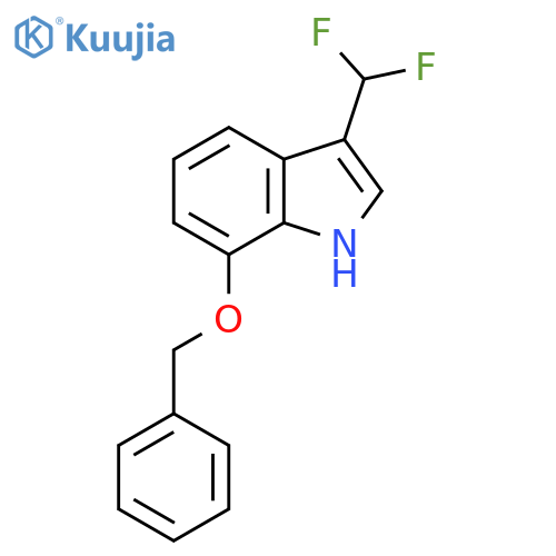 7-benzyloxy-3-(difluoromethyl)-1H-indole structure