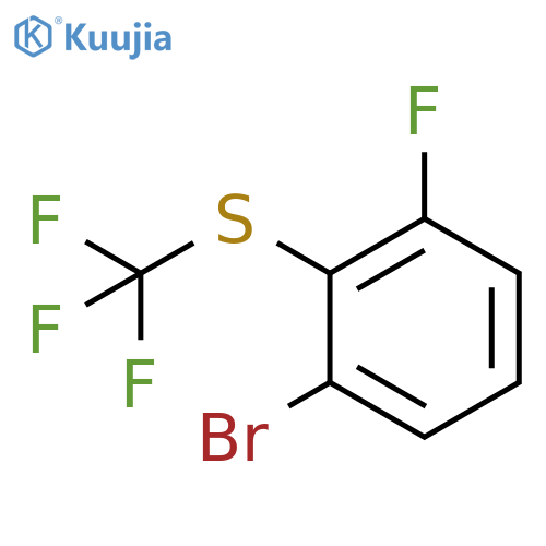 1-bromo-3-fluoro-2-(trifluoromethyl)sulfanylbenzene structure