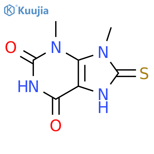 3,7,8,9-tetrahydro-3,9-dimethyl-8-thioxo-1H-Purine-2,6-dione structure