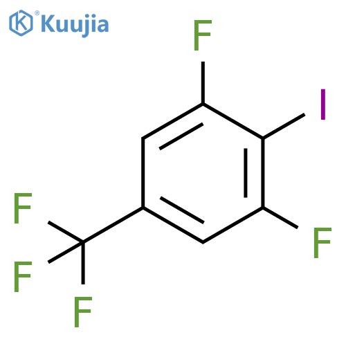 Benzene, 1,3-difluoro-2-iodo-5-(trifluoromethyl)- structure