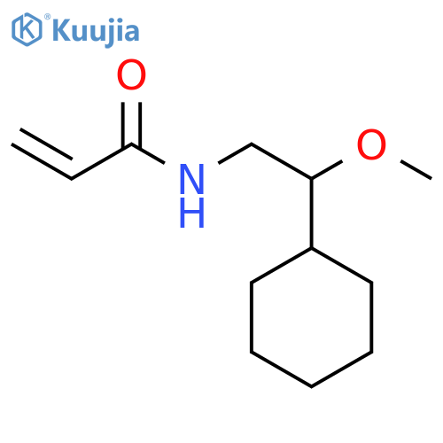 N-(2-cyclohexyl-2-methoxyethyl)prop-2-enamide structure