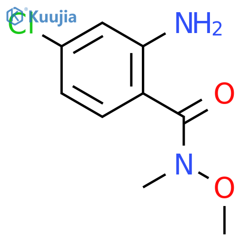 Benzamide, 2-amino-4-chloro-N-methoxy-N-methyl- structure